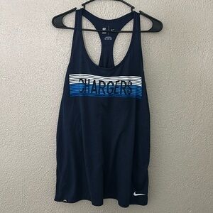 Women’s Nike Racerback Athletic Tank, NFL LA Chargers, XXL, Navy Blue